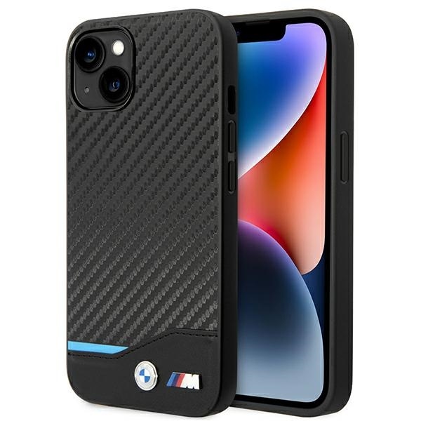 IPHONE 14 Plus / 15 Plus 6,7" MELNS ĀDAS CARBON