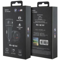 BMW M Edition automašīnas lādētājs 3.0 20W Fast Charge