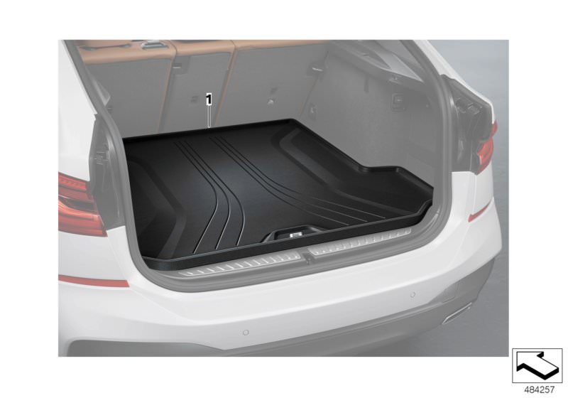 Bagāžas nodalījuma paklājs BMW 6. sērijas Gran Turismo