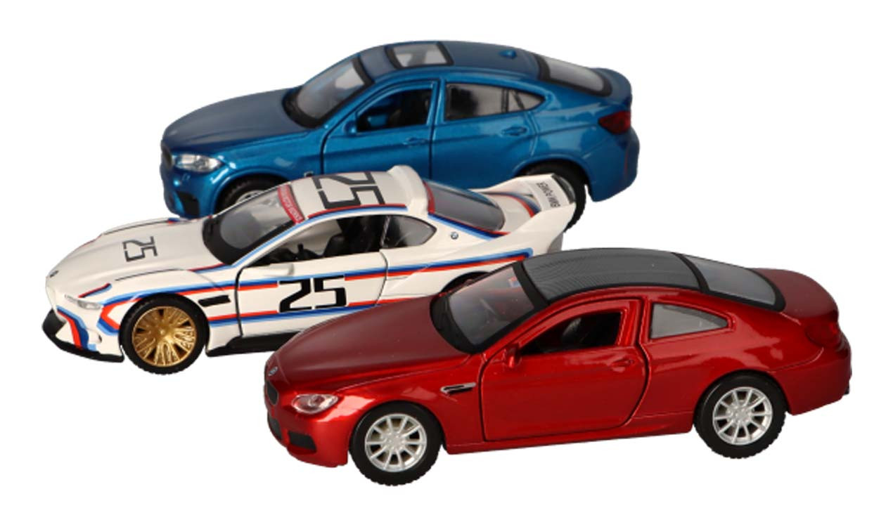 BMW M Pull Back ar ievilkšanu - rotaļlieta miniatūra 1:41